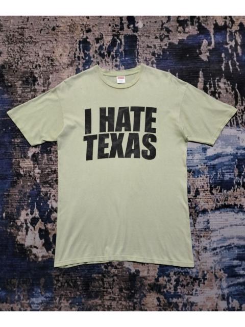 Supreme SUPREME NYC 2003 'I HATE TEXAS' Tee Large Green Dirty