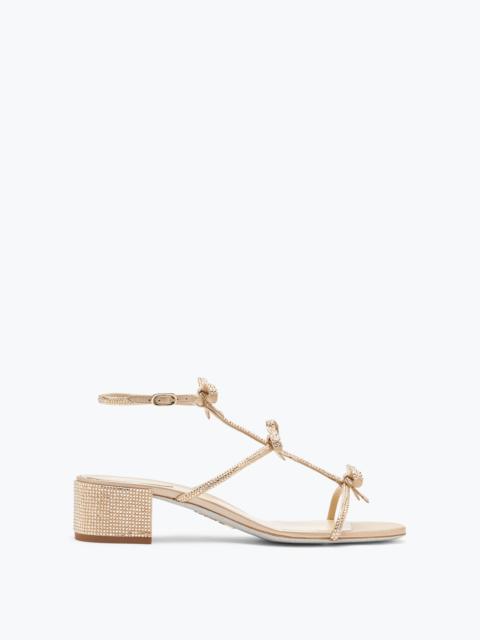 RENE CAOVILLA Caterina Crystal Beige Sandal 35