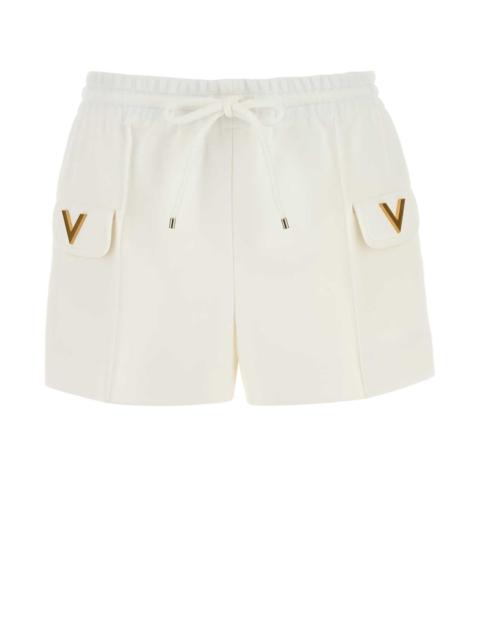 Valentino Valentino Garavani Women White Stretch Piquet Shorts