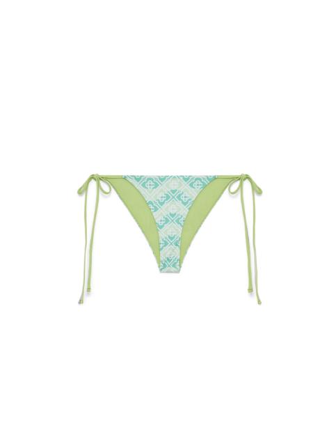 CASABLANCA Wavy Monogram Bikini Bottom