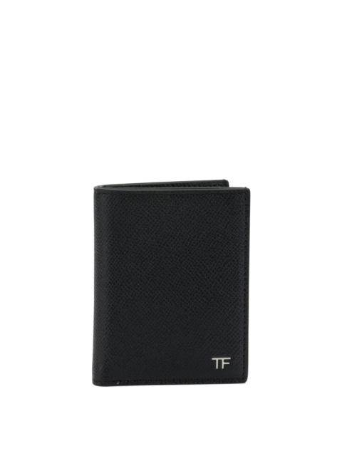 TOM FORD Tom Ford Small Grain Leather Folding Card Holder