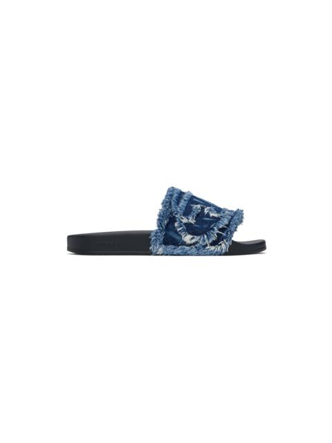 Diesel Blue Sa-Slide D Denim Slides