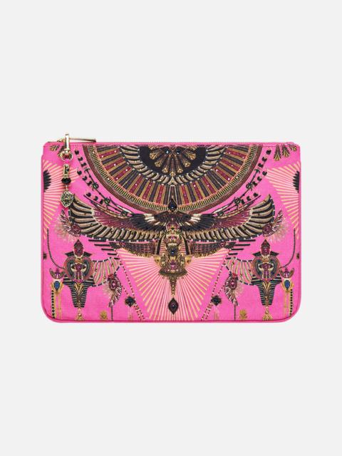 CAMILLA SMALL CANVAS CLUTCH