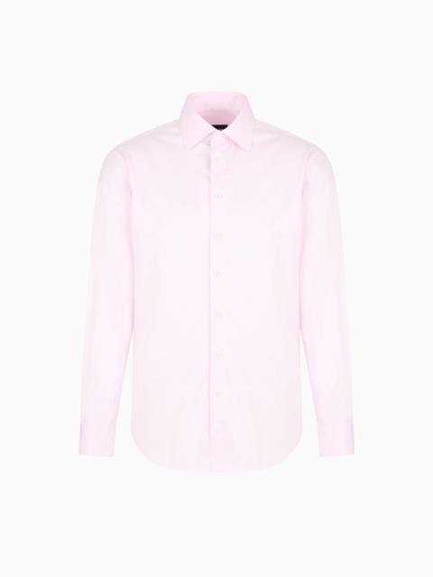 GIORGIO ARMANI Classic shirt in cotton twill