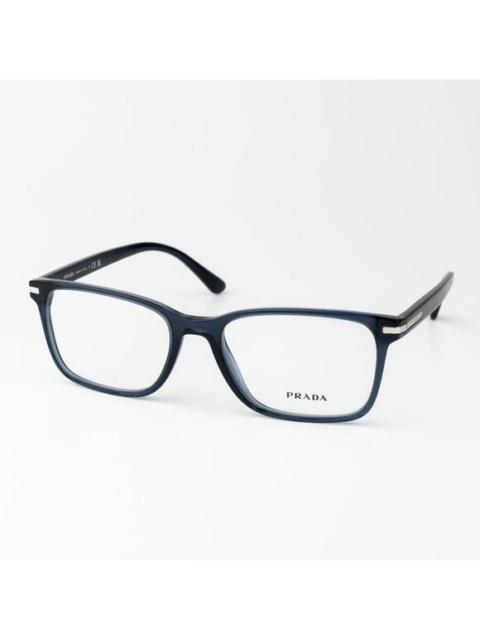 Prada Prada Women Eyeglasses Blue Crystal Square Unisex PR14WV 08Q1O1 BRAND NEW