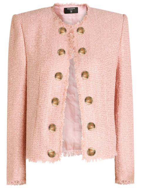 Balmain Balmain Sequin-embellished Tweed Jacket