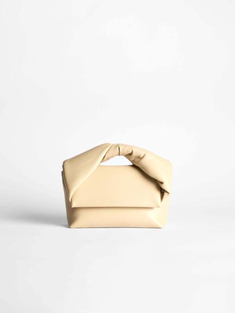 JW Anderson MEDIUM TWISTER BAG IN TAUPE LEATHER