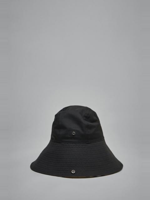 Burberry Check Brim Gabardine Hat