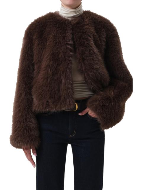 Citizens of Humanity Citizens of Humanity Esme Faux Fur Jacket in Honey Lt Brown at Nordstrom