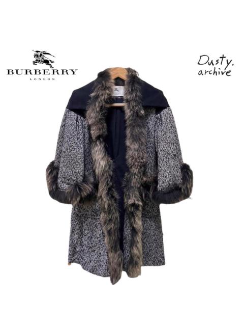 Other Designers zOthers - Burberry fur tweed coat 38