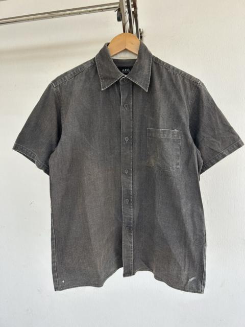 A.P.C. A.P.C ButtonUp Vintage Shirt Short Sleeve Black