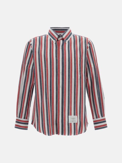 Thom Browne Thom Browne Men Striped Linen Shirt