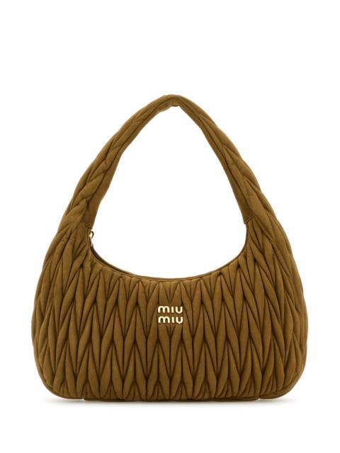 Miu Miu Miu Miu Women Biscuit Suede Shoulder Bag