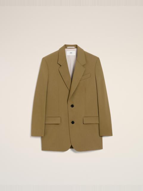 AMI Paris GREEN WOOL LOOSE DOUBLE BREASTED JACKET