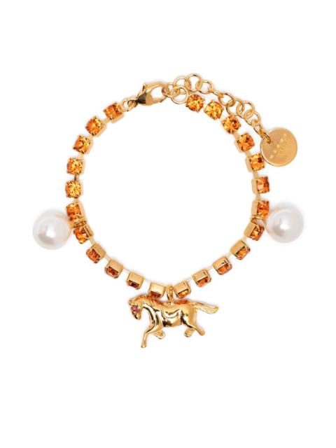 Marni crystal charm bracelet
