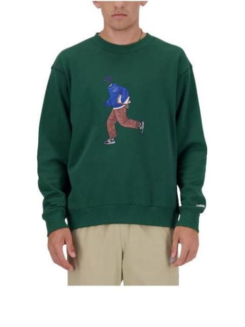 New Balance New Balance Athletics Sport Style Relaxed Crew 'Green' MT41538-NWG