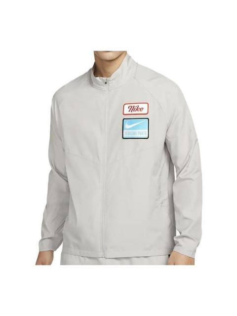 Nike Nike Dri-FIT Miler Running Jacket 'Grey' DV9820-012