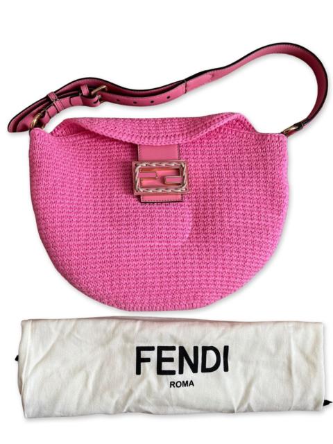 FENDI Fendi Small FF Croissant Crochet Bag