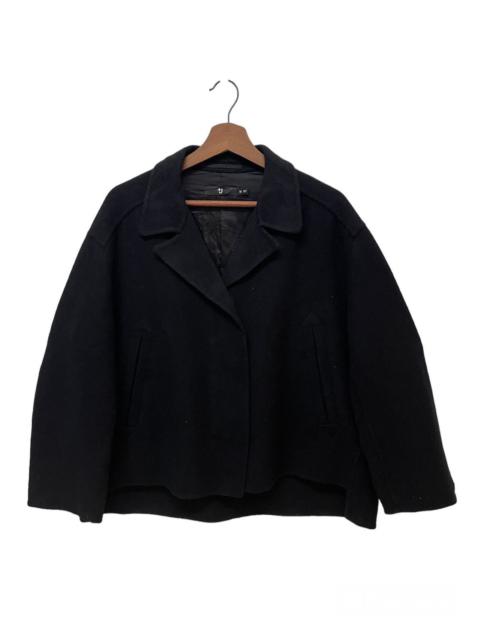 Jil Sander BLACK OVERSIZED CROP JACKET JIL SANDER COLLECTION