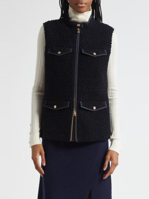 Moncler Moncler Fallavier Virgin Wool Down Vest in Dark Navy Blue at Nordstrom
