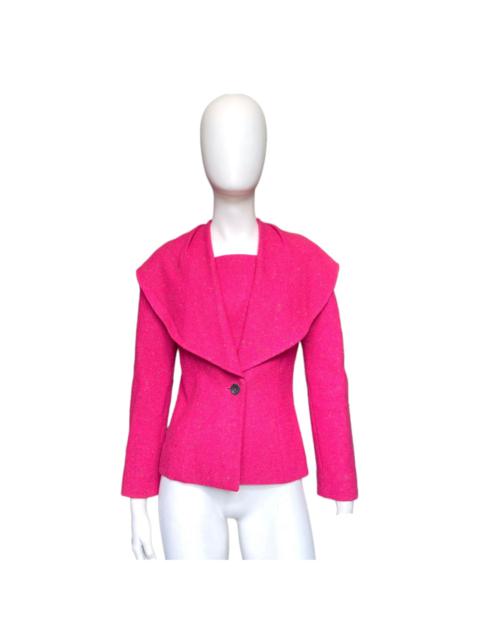 Dior fw1998 galliano pink sprinkle wool blazer coat bar jacket