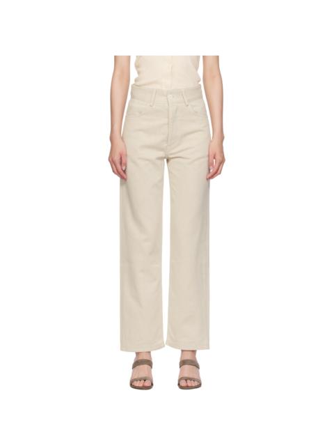 BASERANGE Beige Tajo Jeans