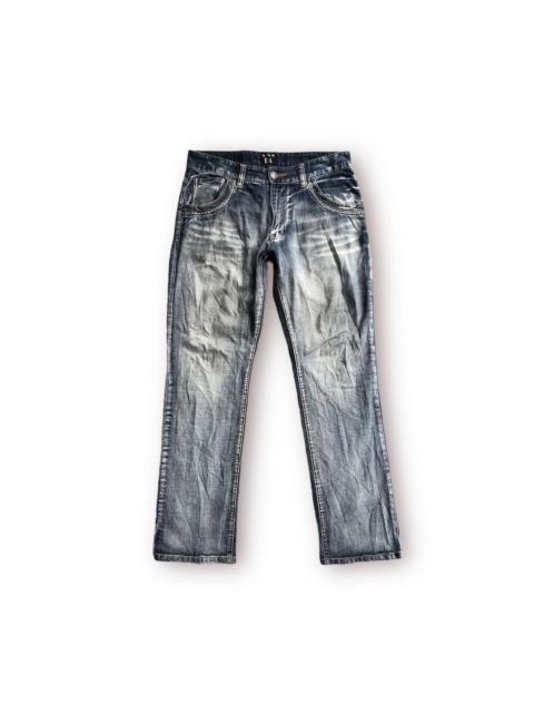 Other Designers Japanese Brand - Back number black straight leg denim