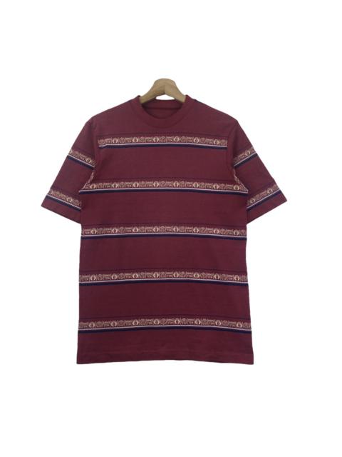 Other Designers Hang Ten - Vtg 80’ HANG TEN SURFING Hawaii Striped Maroon Tee Shirt