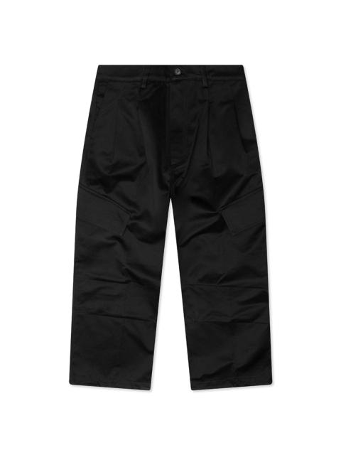 NAHMIAS PLEATED WIDE CARGOS - BLACK