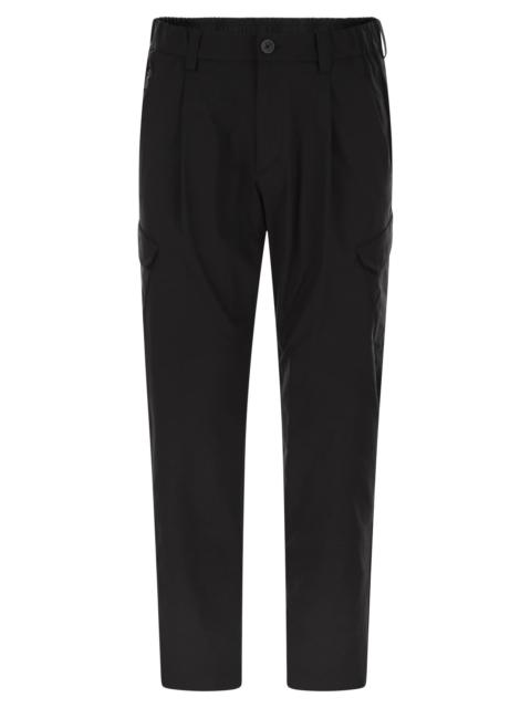 Herno Herno Men Cargo Trousers With Mechanical Stretch Yarn