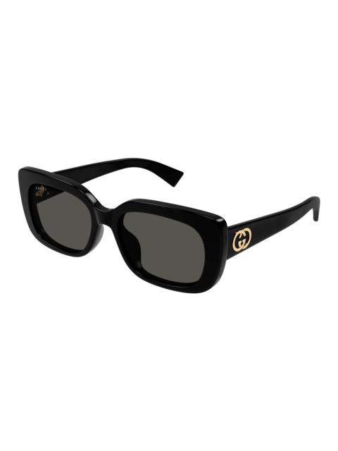 GUCCI Gucci Grey Rectangular Ladies Sunglasses GG1979SK 001 55