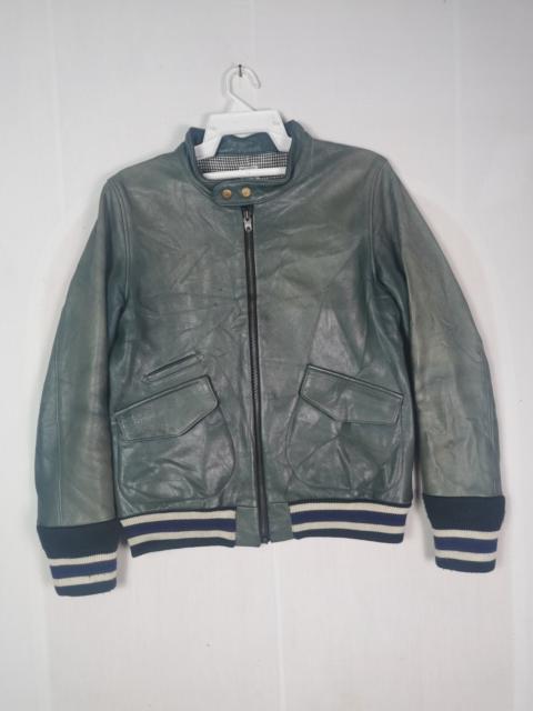 Other Designers Japanese Brand - Simva Leather Zipper Jacket