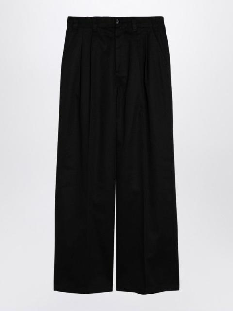 BLACK SKATER CHINO TROUSERS