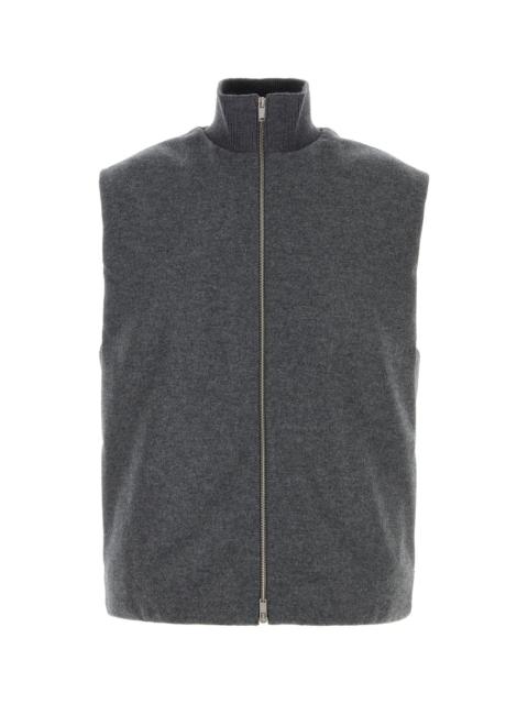 Jil Sander Dark grey wool sleeveless jacket