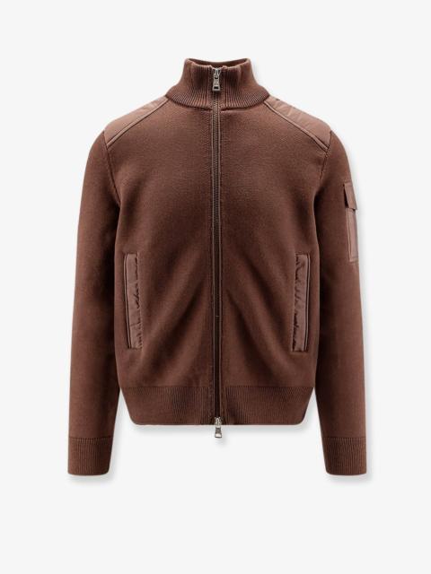 Moncler Moncler Virgin Wool Cardigan Brown Men
