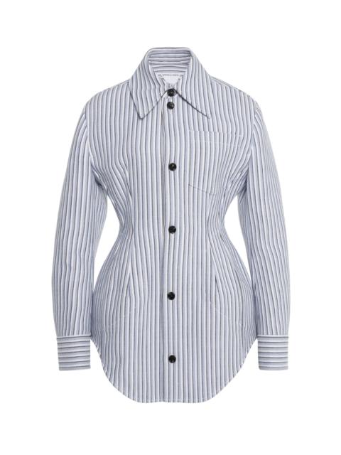 Bottega Veneta Light Structured Cotton Stripe Jacket stripe