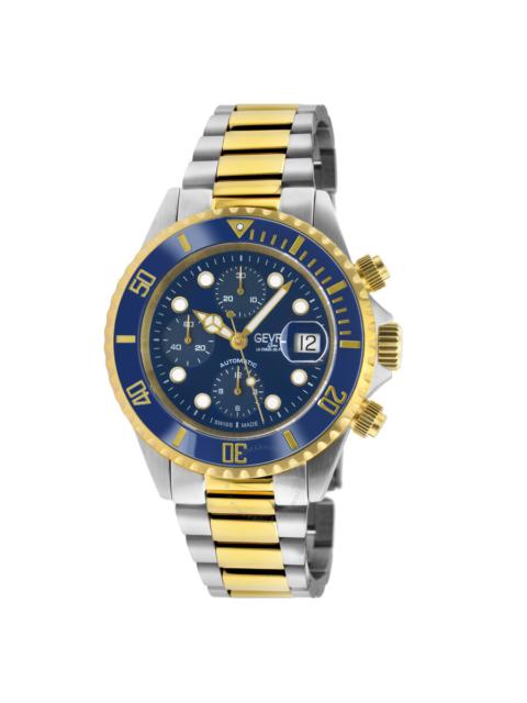Other Designers Gevril Wall Street Chrono Chronograph Automatic Blue Dial Men's Watch 4151A