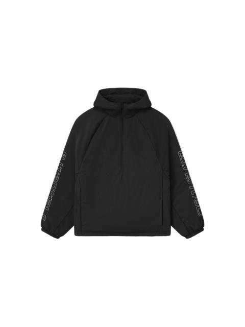 ESSENTIALS TECH NYLON HALF ZIP ANORAK (VINTAGE BLACK)