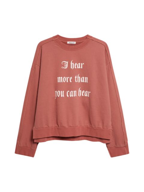 UNDERCOVER Undercover Graphic Cotton Sweatshirt in Pink Brown at Nordstrom