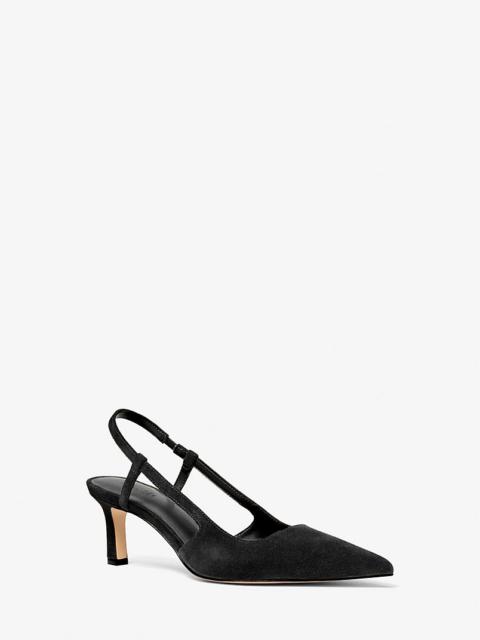 MICHAEL KORS Alora Suede Slingback Pump