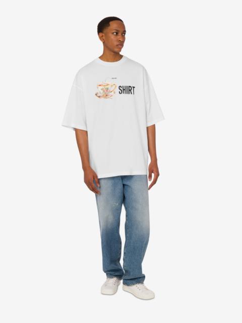Moschino PRINTED ORGANIC COTTON JERSEY T-SHIRT