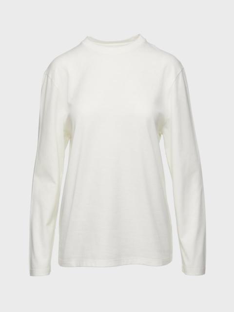 Jil Sander T-Shirt Long Sleeve Coconut