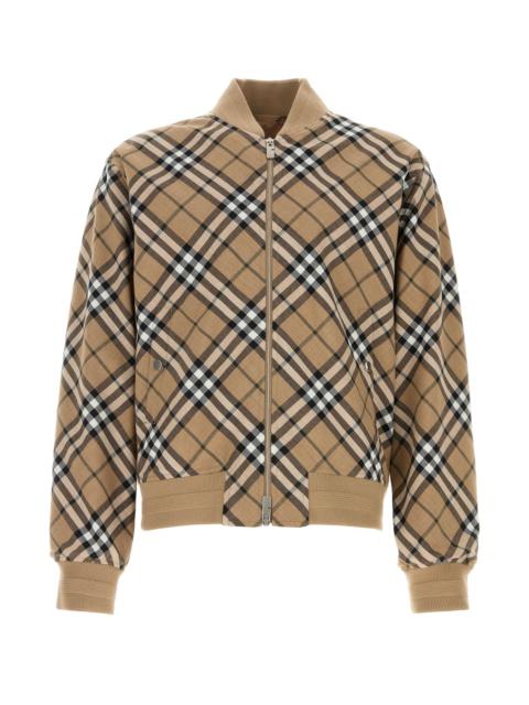 ジャケット BURBERRY Embroidered Polyester Blend Bomber Jacket Bomber ジャケット Jacket Blend Embroidered Polyester BURBERRY