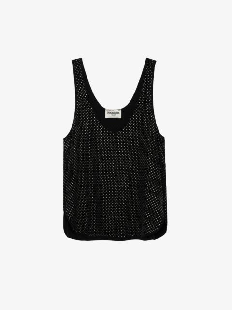 Zadig & Voltaire Carys Diamanté Silk Top