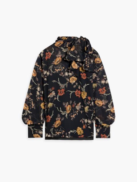 Other Designers Floral-print chiffon blouse