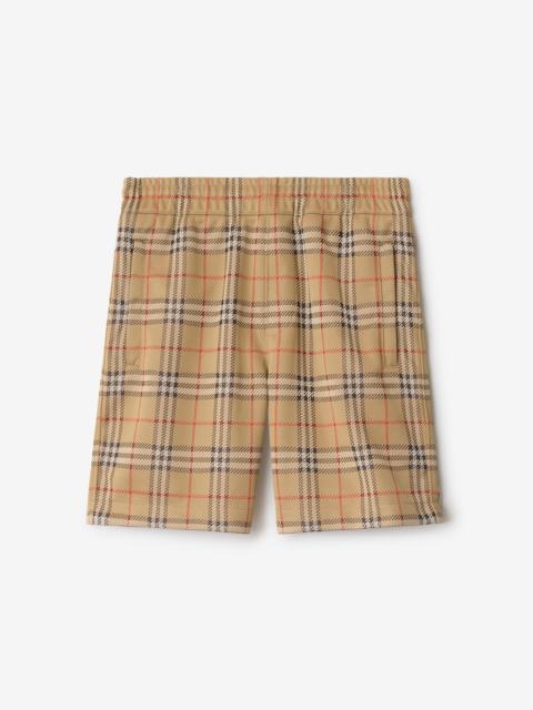 Burberry Check Jersey Shorts