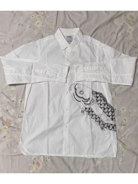 visvim Visvim 17aw Hand-drawn Koi Fish Long-sleeved Shirt