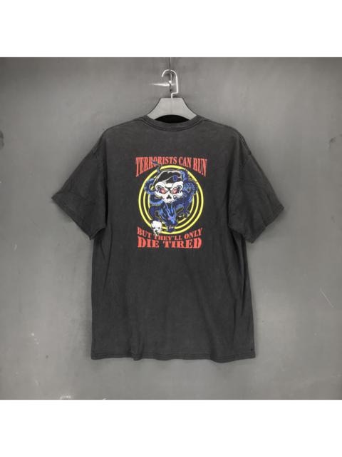 Other Designers Vintage - U.S Army Skulls Dragon Big Logo Tee #2111-79