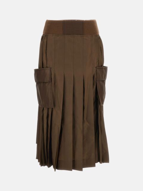 sacai Sacai Women Nylon Twill Skirt
