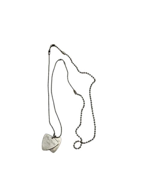 Hysteric Glamour silver guitar pick necklace
